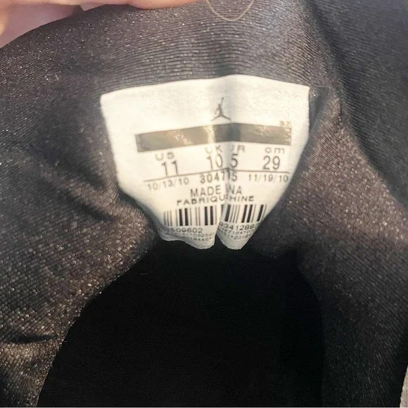 Jordan 7 Size 11 Retro Orion 2011 White & Blue 304775 105 Mid Top Sneakers Mens - Picture 6 of 8